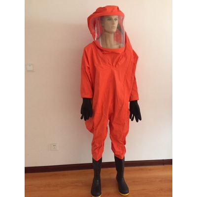 呼吸器內(nèi)置型 A型氣密型防化服 封閉重型防化服